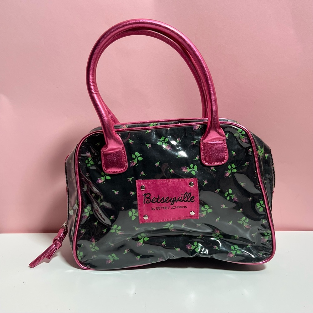 Y2K mcbling betseyville by Betsey Johnson floral mini bag